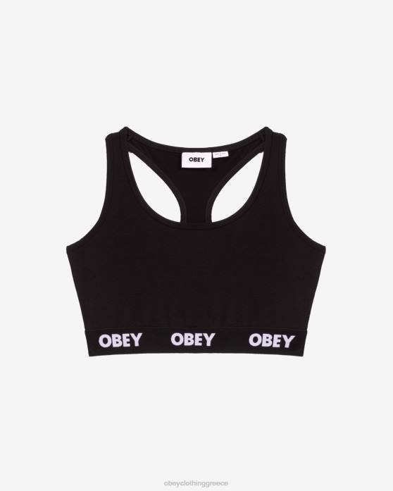 μαύρος αξεσουάρ 686F631 OBEY bralette (συσκευασία 2) γυναίκες