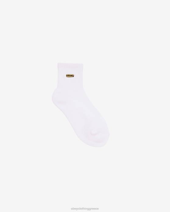 άσπρο αξεσουάρ 686F639 OBEY οβάλ κάλτσες γυναίκες