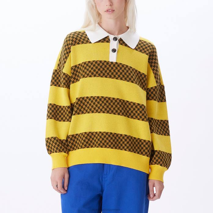 κρέμα μπανάνας πολυ είδη ένδυσης 686F684 OBEY πουλόβερ τσάρλι γυναίκες