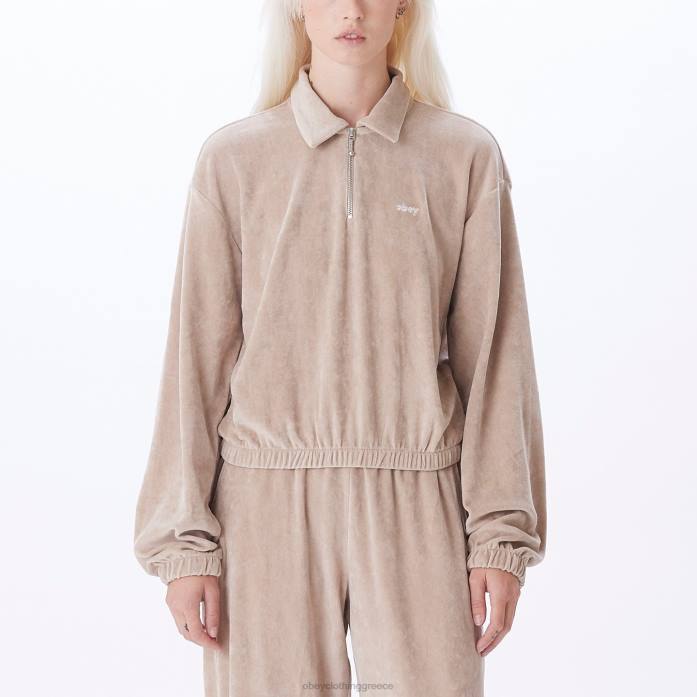 ασημί γκρι είδη ένδυσης 686F702 OBEY πουλόβερ καρίνα γυναίκες