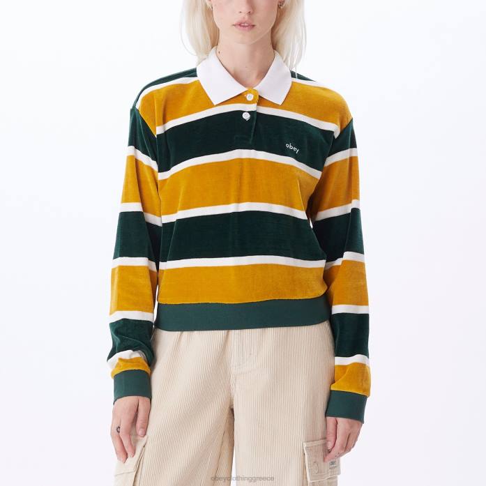 σκούρο κέδρο πολυ είδη ένδυσης 686F703 OBEY swinton polo γυναίκες