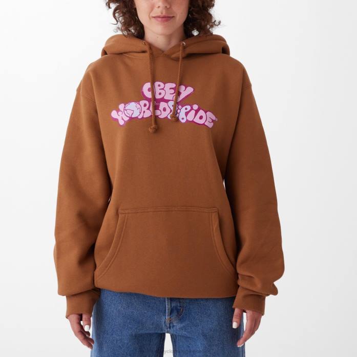 σαμάρι είδη ένδυσης 686F714 OBEY παγκόσμια κουκούλα πεταλούδας ii πουλόβερ γυναίκες