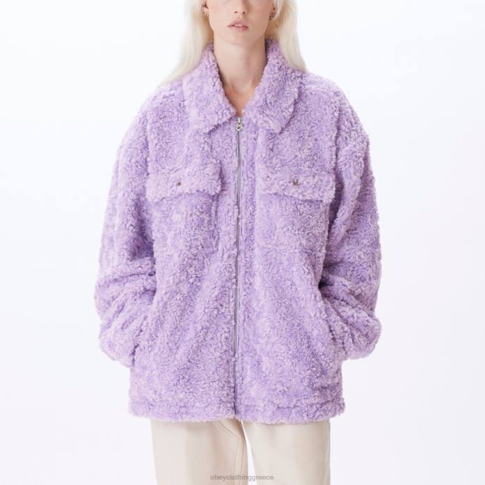 μωβ τριαντάφυλλο είδη ένδυσης 686F645 OBEY μπουφάν μέσα γυναίκες