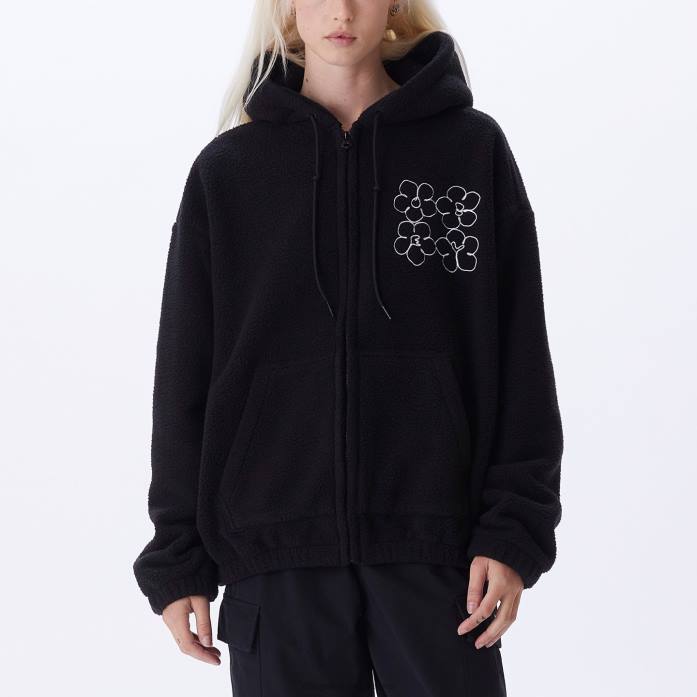 μαύρος είδη ένδυσης 686F652 OBEY μπουφάν κουκούλας ευκαιρίας γυναίκες