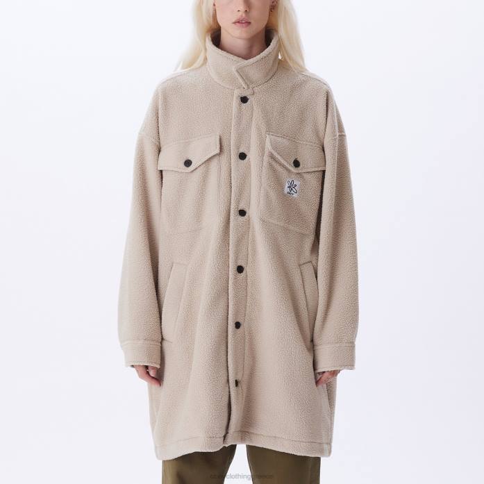 ασημί γκρι είδη ένδυσης 686F664 OBEY μπουφάν πουκάμισο brooklyn γυναίκες