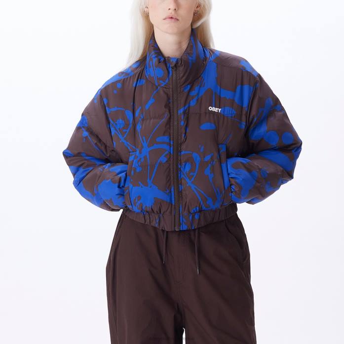 java καφέ multi είδη ένδυσης 686F655 OBEY elixir puffer jacket γυναίκες