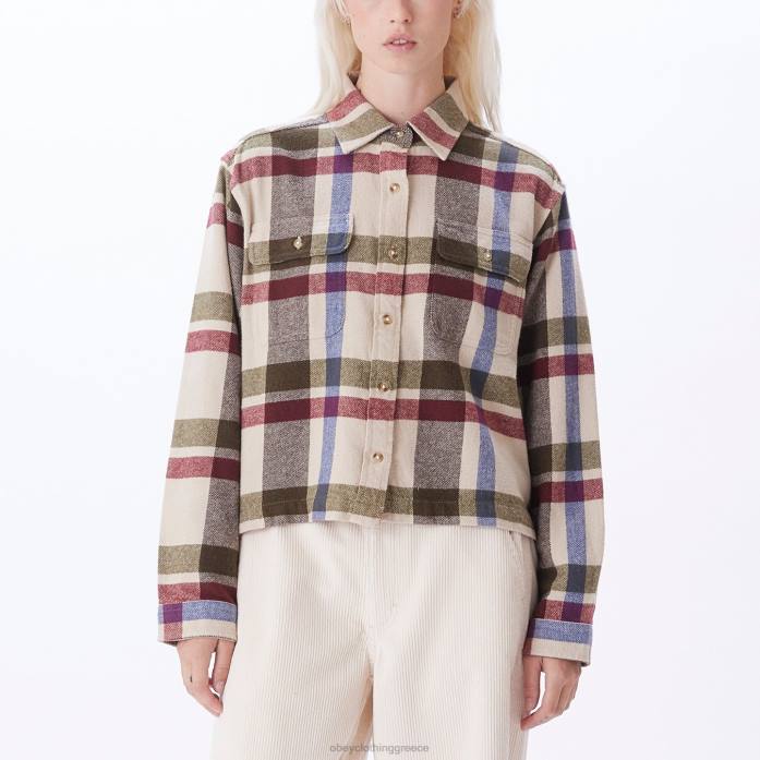 πηλός πολυ είδη ένδυσης 686F711 OBEY πουκάμισο βιόλα γυναίκες