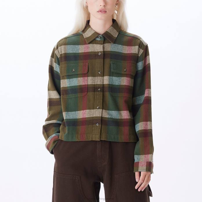 βρύα πράσινα μούλτι είδη ένδυσης 686F712 OBEY πουκάμισο βιόλα γυναίκες