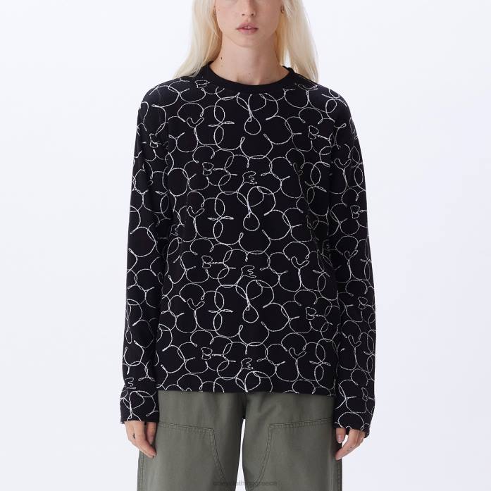 μαύρο multi είδη ένδυσης 686F709 OBEY Μπλουζάκι Dania ls γυναίκες