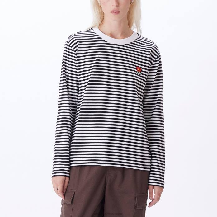 μαύρο multi είδη ένδυσης 686F720 OBEY t-shirt romelia ls γυναίκες