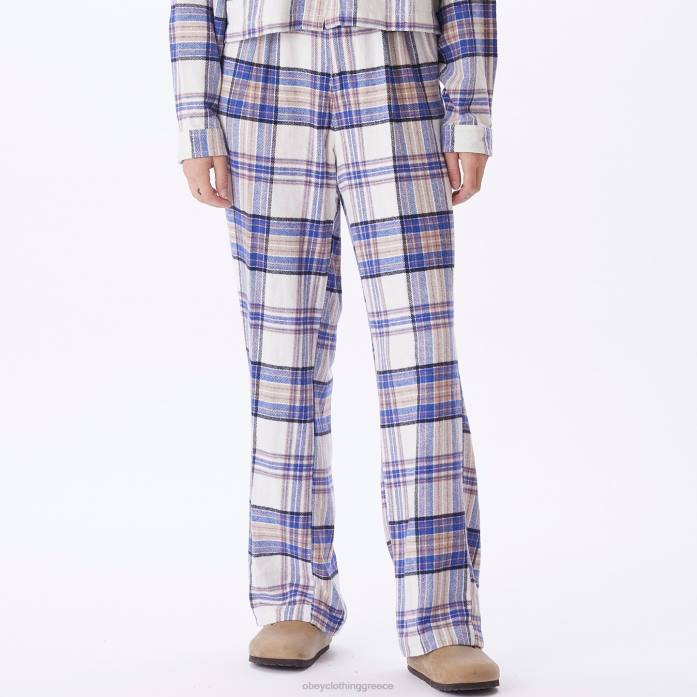 αλεύκαστο πολυ είδη ένδυσης 686F692 OBEY max καρό παντελόνι γυναίκες
