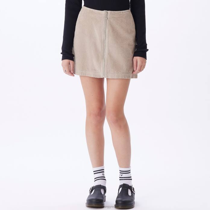 ασημί γκρι είδη ένδυσης 686F701 OBEY greta φούστα γυναίκες