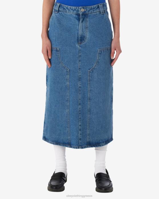 ελαφρύ λουλακί είδη ένδυσης 686F531 OBEY ζωγράφοι midi φούστα γυναίκες