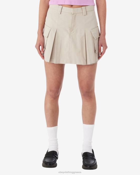 ασημί γκρι είδη ένδυσης 686F538 OBEY μίνι φούστα andrea cargo γυναίκες