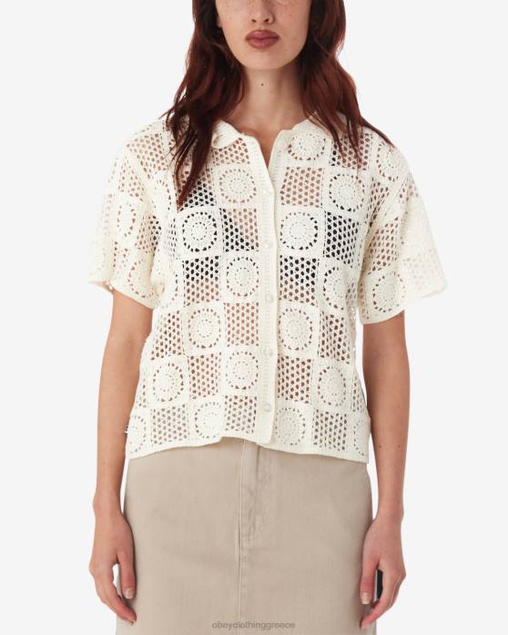 αλεύκαντος είδη ένδυσης 686F579 OBEY Πλεκτό πουλόβερ με βελονάκι agatha γυναίκες