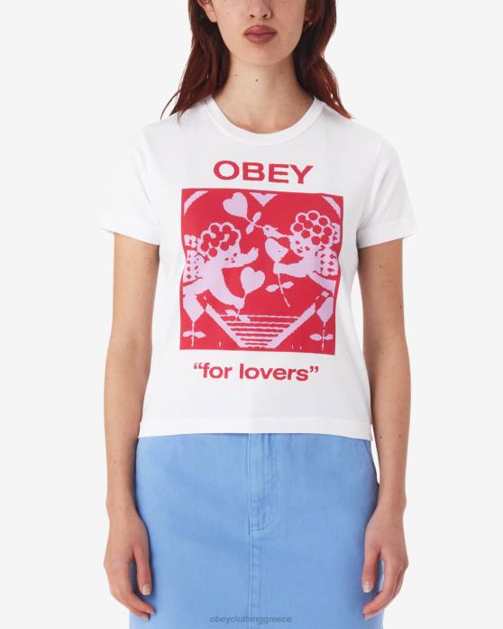 άσπρο είδη ένδυσης 686F609 OBEY για τους λάτρεις kaylin t-shirt γυναίκες