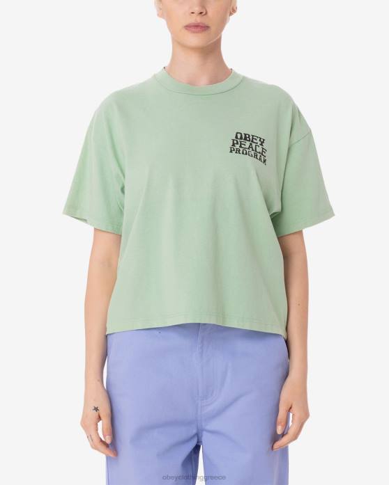 ήσυχο πράσινο είδη ένδυσης 686F616 OBEY πρόγραμμα ειρήνης μπλουζάκι raegan γυναίκες