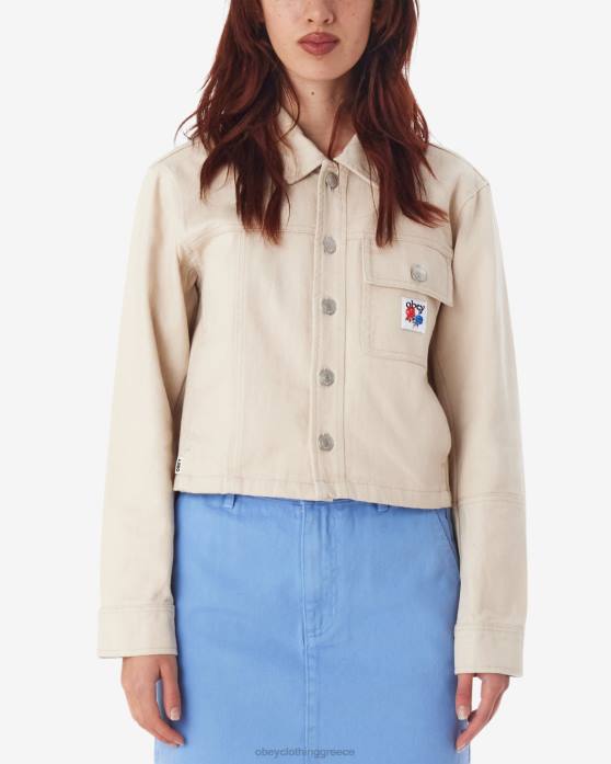 πηλός είδη ένδυσης 686F547 OBEY ανακατασκευασμένο πουκάμισο γυναίκες