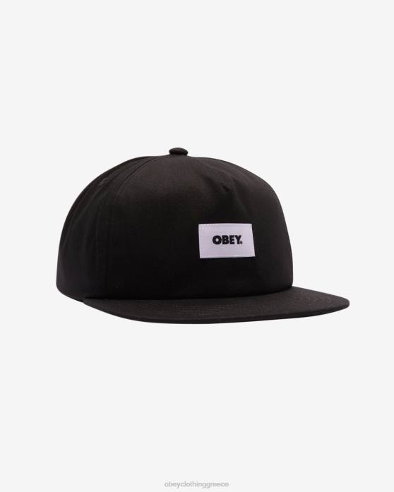 μαύρος αξεσουάρ 686F430 OBEY bold label ii organic strpback άνδρες