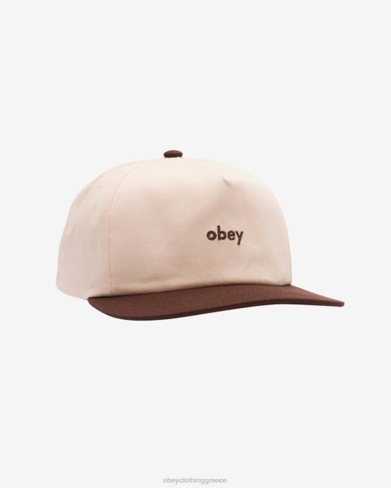 java καφέ multi αξεσουάρ 686F434 OBEY θήκη 5 snapback πάνελ άνδρες