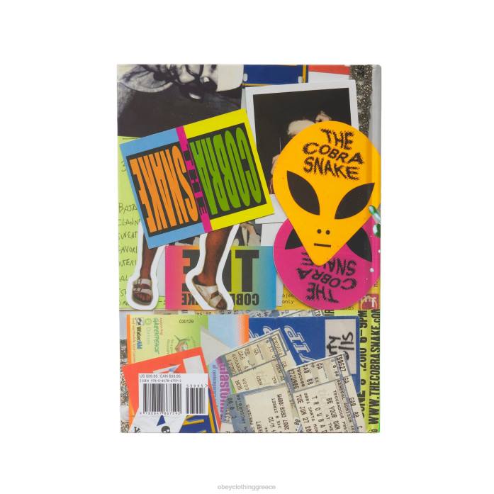 άσπρο αξεσουάρ 686F1059 OBEY the cobrasnake: y2k archive book, print & t-shirt pack άνδρες