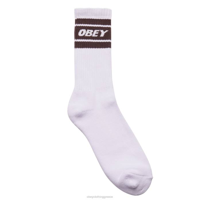 λευκό/καφέ java αξεσουάρ 686F1071 OBEY κάλτσες cooper ii άνδρες
