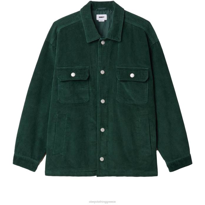 σκούρο κέδρο είδη ένδυσης 686F748 OBEY μπουφάν πουκάμισο από κορδόνι άνδρες