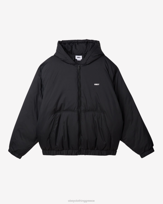 μαύρος είδη ένδυσης 686F815 OBEY σακάκι με κουκούλα άνδρες