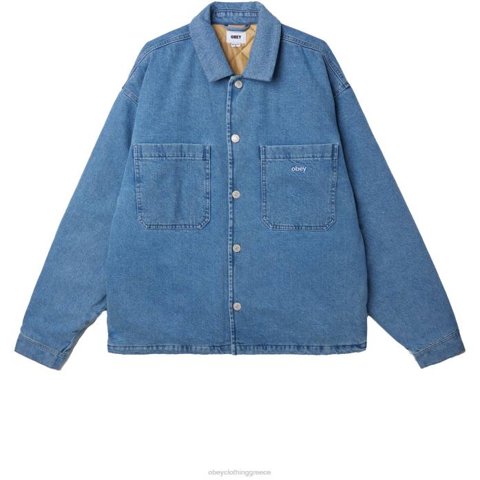 ελαφρύ λουλακί είδη ένδυσης 686F835 OBEY τζιν μπουφάν ζωγράφων άνδρες