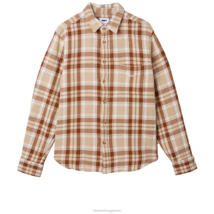 ιρλανδική κρέμα μούλτι είδη ένδυσης 686F757 OBEY πουκάμισο φρεντ άνδρες