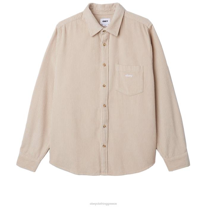 ασημί γκρι είδη ένδυσης 686F760 OBEY πουκάμισο χιλιομέτρων άνδρες