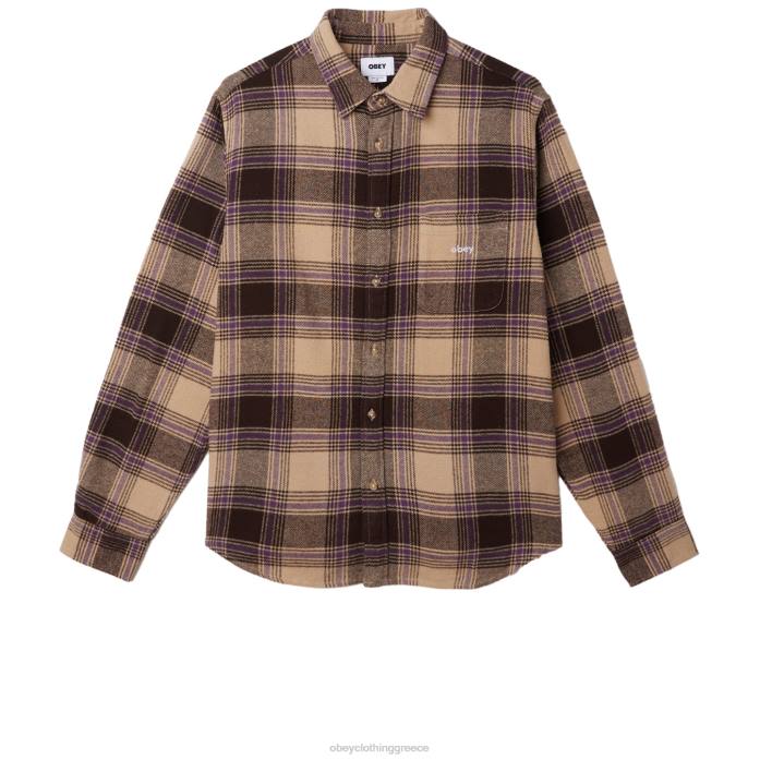 ιρλανδική κρέμα μούλτι είδη ένδυσης 686F779 OBEY πουκάμισο alex άνδρες