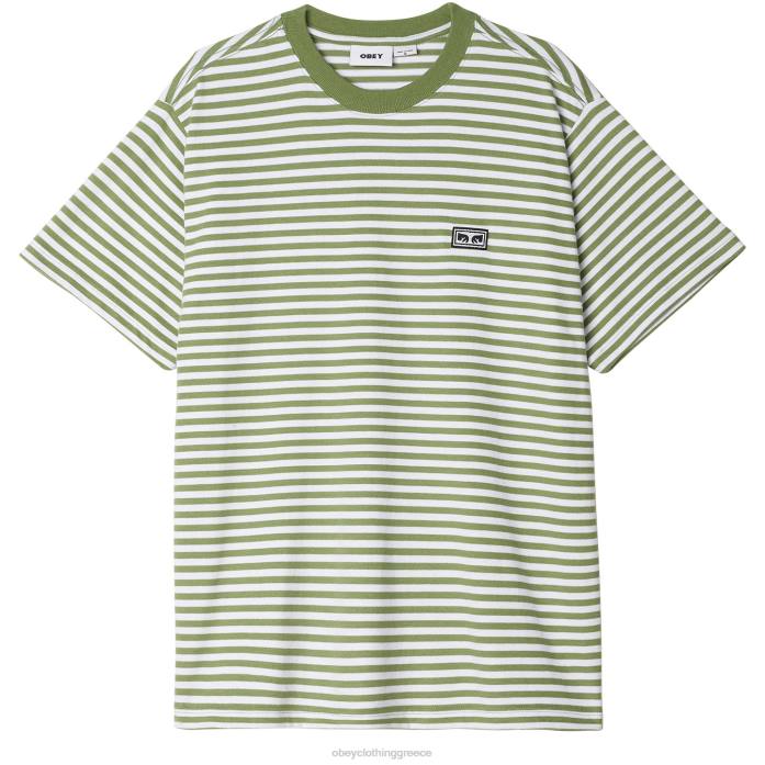 νεφρίτης πολυ είδη ένδυσης 686F795 OBEY καθιερωμένες δουλειές μπλουζάκι με ρίγες μάτια άνδρες