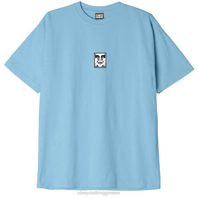 μπλε του ουρανού είδη ένδυσης 686F853 OBEY εικονίδιο βαρέων βαρών μπλουζάκι άνδρες