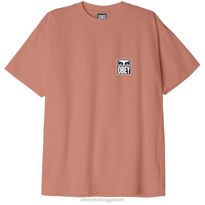 φελλός είδη ένδυσης 686F868 OBEY Εικονίδιο μάτια ii βαρέων βαρών μπλουζάκι άνδρες