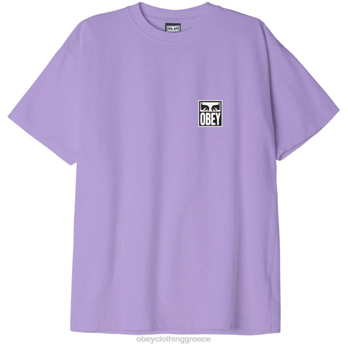 ψηφιακή λεβάντα είδη ένδυσης 686F869 OBEY Εικονίδιο μάτια ii βαρέων βαρών μπλουζάκι άνδρες