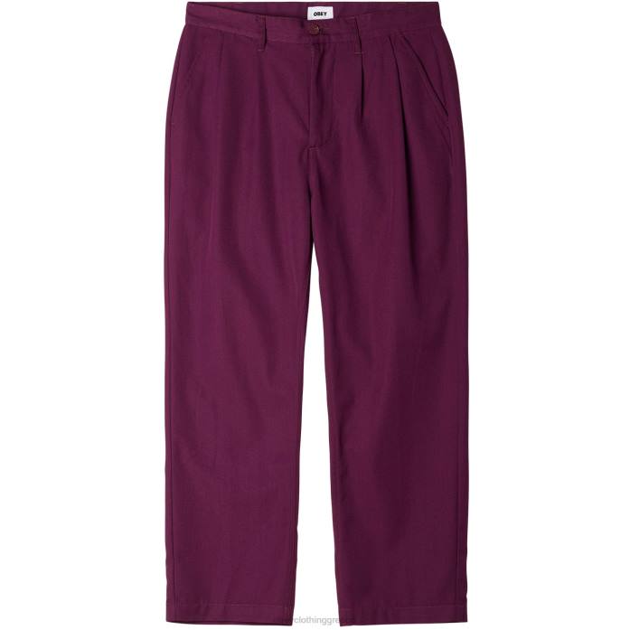 παντζάρι είδη ένδυσης 686F954 OBEY fubar πλισέ παντελόνι άνδρες