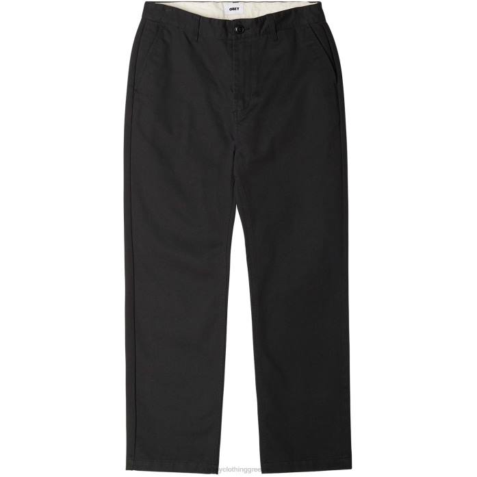 μαύρος είδη ένδυσης 686F962 OBEY παντελόνι hughes twill άνδρες
