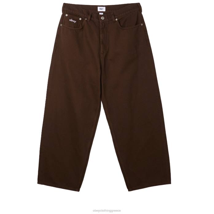 java καφέ είδη ένδυσης 686F928 OBEY bigwig φαρδύ τζιν άνδρες