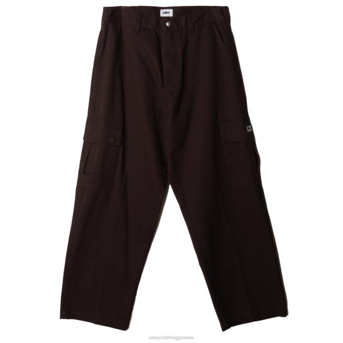 java καφέ είδη ένδυσης 686F934 OBEY παντελόνι φορτηγού με μεγάλο φαρδύ twill άνδρες