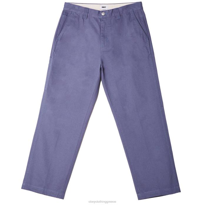 vintage μπλε είδη ένδυσης 686F961 OBEY εργατικό παντελόνι ξυλουργού άνδρες