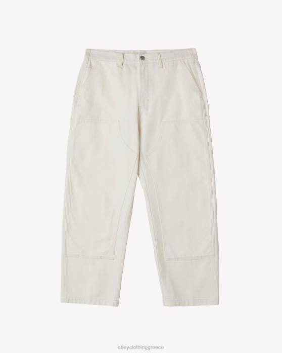 αλεύκαντος είδη ένδυσης 686F17 OBEY μεγάλο χρονόμετρο twill διπλό παντελόνι γονάτων άνδρες