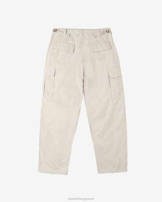 ασημί γκρι είδη ένδυσης 686F30 OBEY παντελόνι φορτίου μεγάλου χρονοδιακόπτη άνδρες