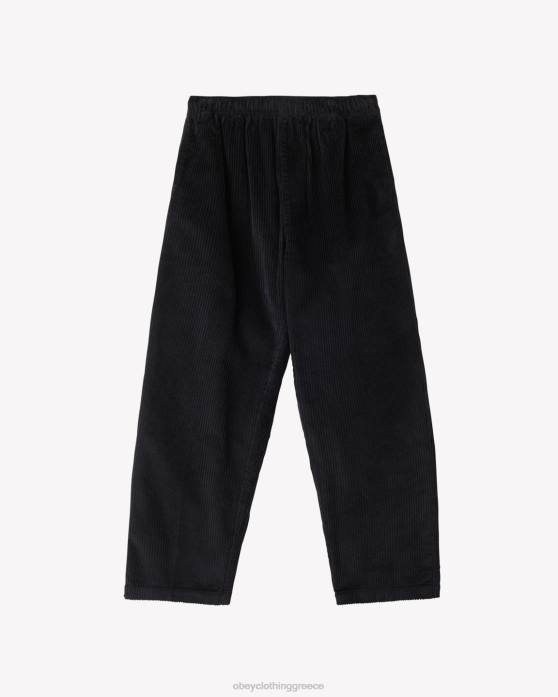 ψηφιακό μαύρο είδη ένδυσης 686F9 OBEY παντελόνι από κορδόνι άνδρες