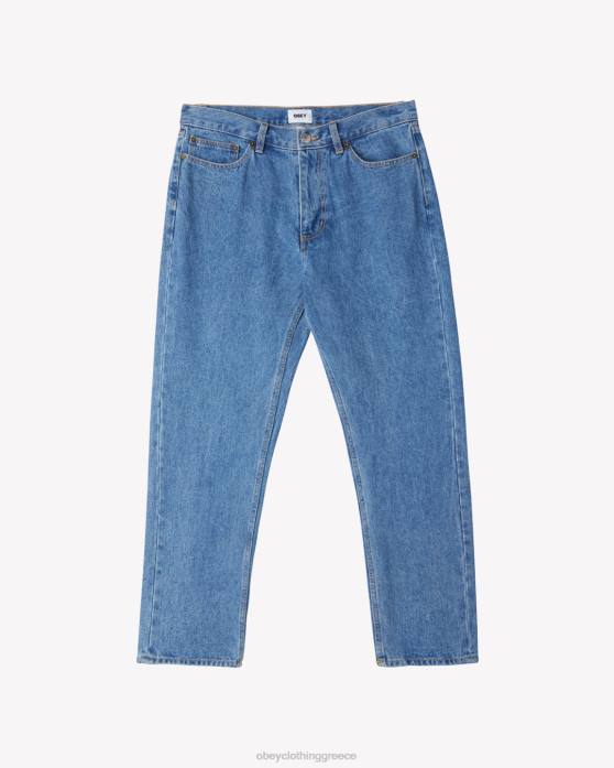 ελαφρύ λουλακί είδη ένδυσης 686F72 OBEY bender denim άνδρες