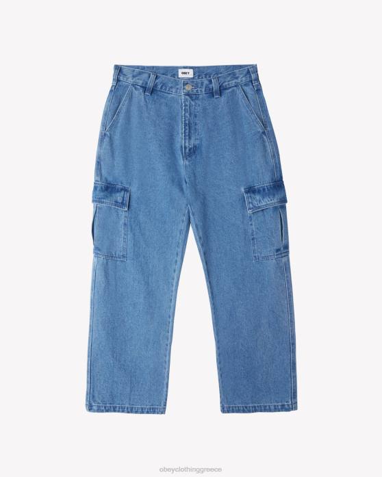 ελαφρύ λουλακί είδη ένδυσης 686F84 OBEY bigwig τζιν παντελόνι cargo άνδρες