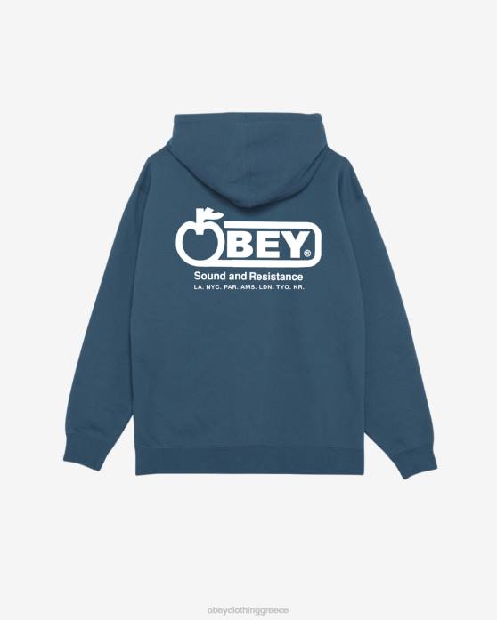 μπλε κορώνα είδη ένδυσης 686F155 OBEY πουλόβερ βαρέων βαρών ήχου και αντίστασης άνδρες