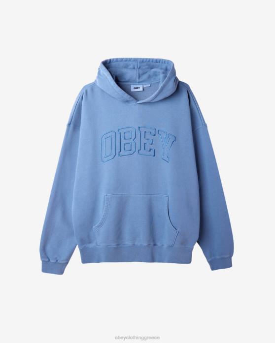 χρωστική κορώνα μπλε είδη ένδυσης 686F193 OBEY κολλεγιακό πολύ βαρύ πουλόβερ pigment άνδρες