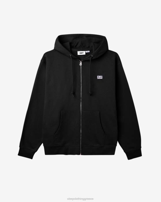 μαύρος είδη ένδυσης 686F202 OBEY Εκτιμώμενη κουκούλα με φερμουάρ για τα μάτια άνδρες