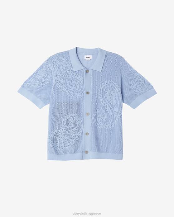 υδραγεία είδη ένδυσης 686F125 OBEY σκίσιμο πλεκτό πουκάμισο άνδρες